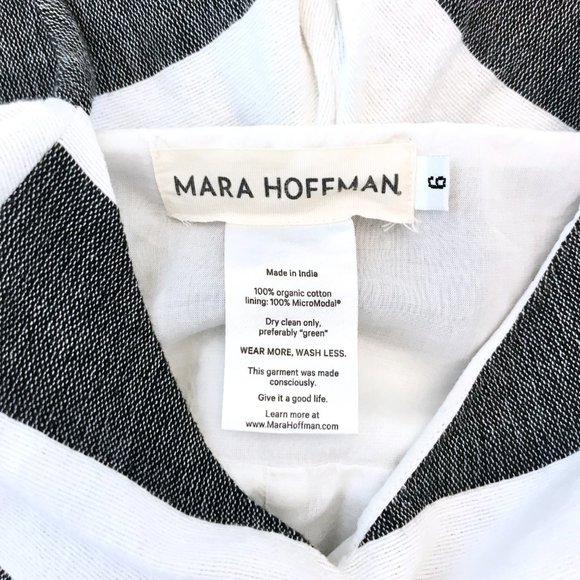 Mara Hoffman Easy Jumpsuit Stripe Black and White - Picture 9 of 9